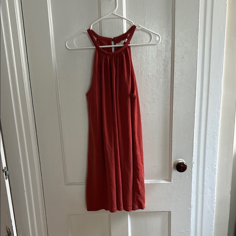 Rust Sleeveless Dress